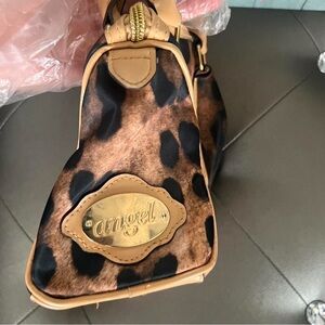 2000s victoria secret leopard bag